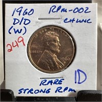 1960-D/D MEMORIAL PENNY CENT RPM-002 STRONG RPM