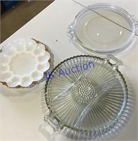 3 serving platters