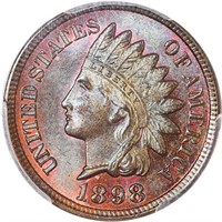 1C 1898  PCGS  MS65 BN CAC