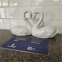 Lladro "Endless Love" Swans Figurine