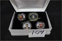 Donald Trump Coins in Box