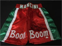 Ray Mancini Signed Boxing Shorts JSA COA