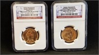 2007D Jefferson & 2008D Monroe Graded