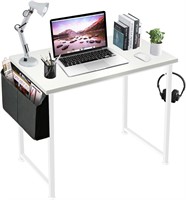 Lufeiya White Small Desk for Bedroom - Student Kid