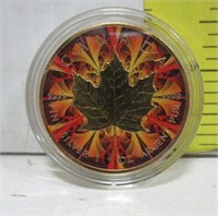 Special Issue $5 Silver Maple Leaf Coloured &