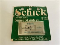 Vintage Unopened Schick Razor Blades 5 Pack