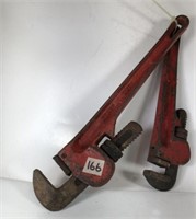 2 Heavy Duty Pipe Wrenches 10" & 12"