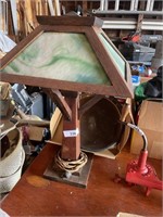 ANTIQUE WOOD LAMP