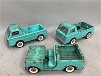 Teal Metal Structo Toy Cars