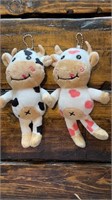 2 Piece Plush Cow Toy