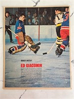 Eddie Giacomin (HOF) Hockey's Hottest 1966 Photo