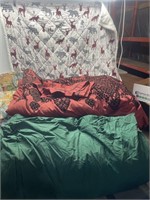 Wildlife lap quilt, one queen size comforter