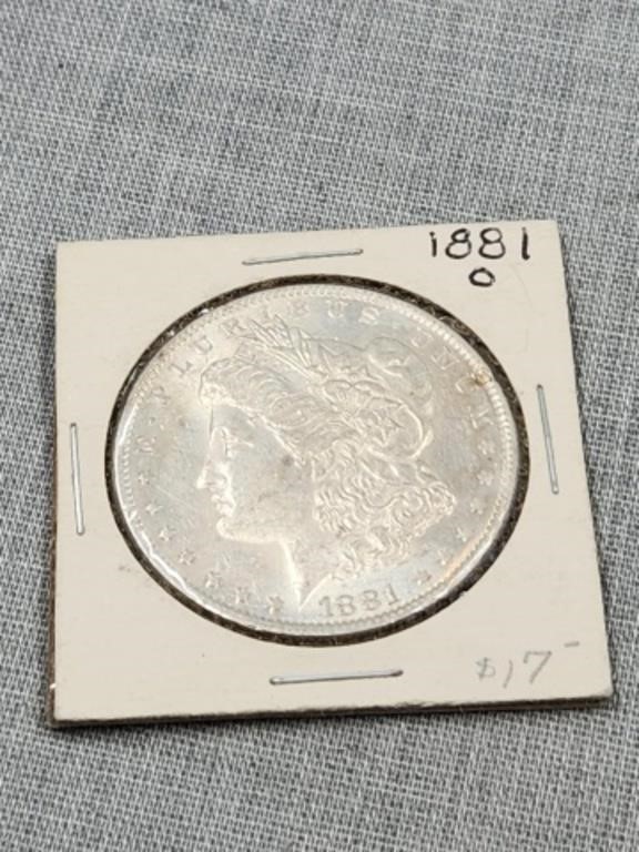 1881-0 Morgan Silver Dollar