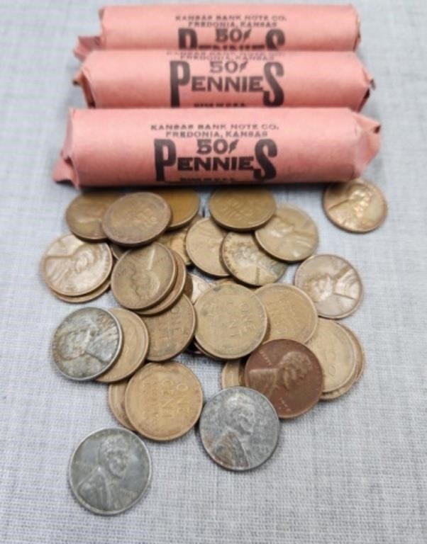 Joblot of unresearched Wheat Pennies