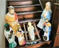 Empire Nativity Lot of 7 Blow Molds
