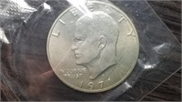 1971 S Silver Eisenhower Dollar Gem BU