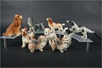 Bone China Dog Figurines -  Japan
