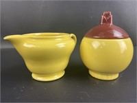 Vintage Franciscan Ware Yellow Creamer & Sugar