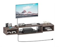 55 Floating Wall TV Cabinet Stand with Power Outle