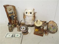 Madison P/U Only Lot of Wood Themed Owl