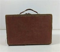 Vintage Child's Red Suitcase