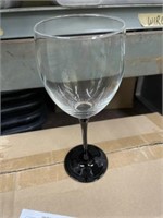 Box of Black Stemmed 12oz Tea Goblets