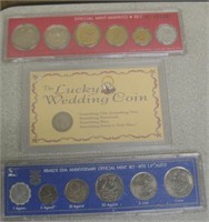 2 Israel's Mint Sets & Lucky Wedding Coin