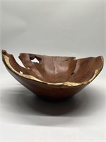 Large Burled Walnut Artisan-Made Bowl