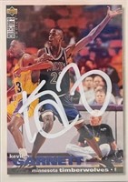 Kevin Garnett Signed Card with COA