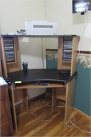 Corner Computer Desk w/HP Printer