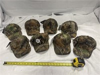 ADVANTAGE TIMBER CAMO CAPS, (8) NEW