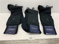 New 3 Pr Men’s Luxury Dress Socks Polo Ralph