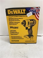 20V DeWalt 1/4" Impact Driver-TOOL ONLY