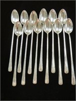 (12X) 12.6 OZ STERLING CANDLELIGHT PAT TEA SPOONS