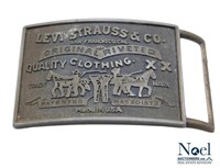 VTG 80's Levi Strauss & Co. Brass Belt Buckle