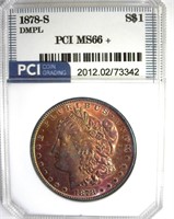 1878-S Morgan PCI MS66+ DMPL Golden Purple