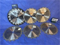 B&D 7 1/4" 18 Tooth Piranha Saw Blades, Qty: 6