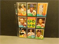 1963 Topps MLB - Lot of 9 baseball cards