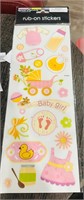 New- Rub On Stickers-  Baby