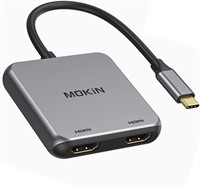 USB C to Dual HDMI Adapter, MacBook, Surface, etc