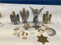 10 Vintage Plastic Christmas Angels