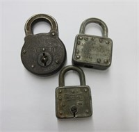 3 Antique Locks