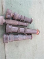 4) Brass Hose Nozzles includes Sherman