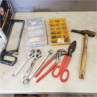 Adj. Wrenches, Hack Saw, Hardware Caddies