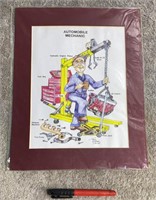 Tom Graham 2005 Automobile Mechanic Drawing