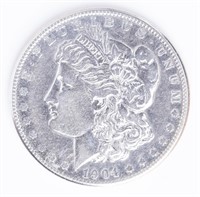 Coin 1904-S Morgan Silver Dollar - Rare Date!