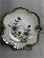 Lusterware 8'' Floral Plate