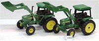 2x- Ertl JD 2755 & 2550 with loaders, 1/16