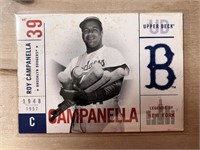 Roy Campanella Legends of New York Insert