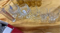 Miscellaneous glass cups